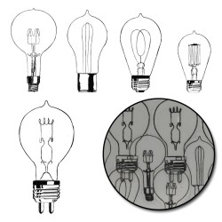 Maya Road Diecut Transparencies LIGHT BULBS